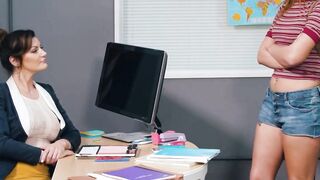 MOMMY'S GIRL - Bae Red head College girl Wants A Taste Of Professor cougar Becky Bandini's Vagina