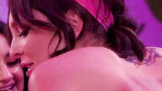 GIRLSWAY - Bae Alexis Tae Surprises Cutie Eliza Ibarra With LONG STRAP-ON During 3 way Contest