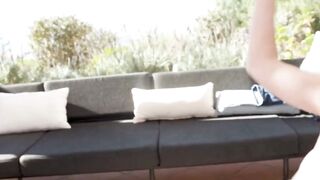 ADULT TIME - Long Titty Hotwife Adira Allure SQUIRTS While Taking Penis From Swinger DILF Outside!