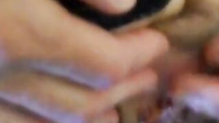 Hairy Mature Girl Close-up Cumshot