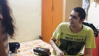 Indian College Two Girls With Food  Delivery Boy Threesome Sex