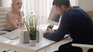 21 SEXTURY - Sexual Blonde Zazie Skymm Fucks With Her Coworker After Pee On Herself