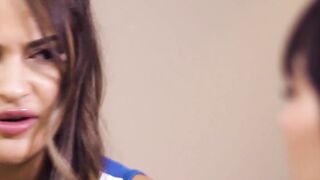 ALL GIRL STROKES - 2 Bombshell BFF Cheerleaders Practice Together Their One of a kind Moves