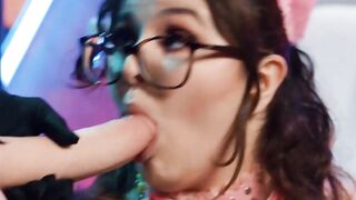Futa mad scientist grows subjects cock