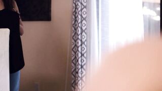 Bombshell Dark haired Aften Opal Caught Her Great Roommate Leana Lovings Masturbating