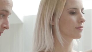 JOYMII - Amazing Blonde Bae Gets A Big goddess Facial After Erotic Nailed