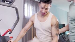 HETEROFLEXIBLE - Vulgar Heterosexual Jocks Arno Antino & Angel Santana Do More Than Just Training