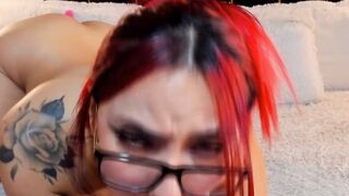Hot Red Haired Babe Masturbating Solo In Bed