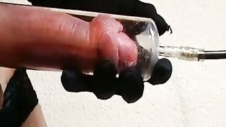 Big Cock Crossdresser Pumps Alone 2