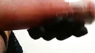 Big Cock Crossdresser Pumps Alone 2