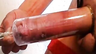 Big Cock Crossdresser Pumps Alone 2