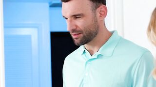 NURU RUBS - Beauty Masseuse Riley Reign Takes Care How Sore Muscle By Fucking His Client's Penis