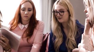 GIRLSWAY - Conservative Pristine Edge and Her Best Friends Boned Each Other During School Met