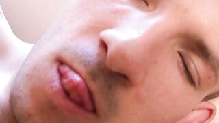 Homosexual German amateur lovers fucks anal at home without a condom
