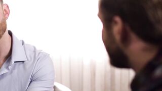 ADULT TIME - Therapist Caden Jackson Offer Heterosexual Client Bruce Jones His First Homosexual Anal Experience