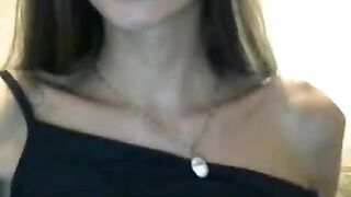 Skinny Amateur Girl Striptease on Webcam