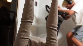 Red head at the gym gets fuck rough