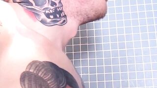 Babe dark hair gets fuck into the shower