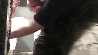 Amateur Gloryhole in My Private Garage