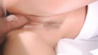 Blonde nympho fucking a enormous penis