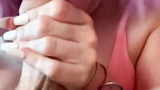 Cosplay Teen Gives POV Blowjob to Big Cock