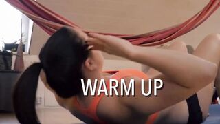 Workout ends with a cumshot