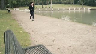 Workout ends with a cumshot