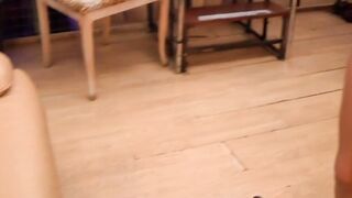 Lusty dark hair Lena jumps anally a big penis