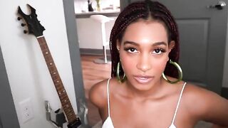 Fucking slutty stranded ebony graffiti artist