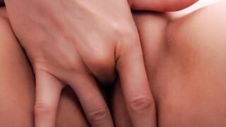 Sexual babe fucking her pink sex toys to orgasm