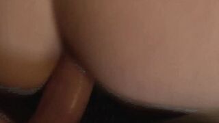 Lusty dark haired gets facial cumshot