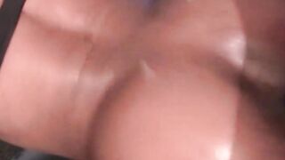 Horny black teen pounded ass on dick