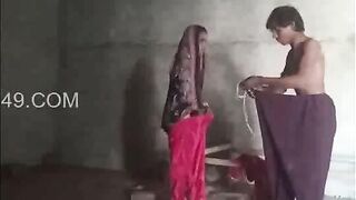 Horny Indian Wife Blowjob and Standing Fucking