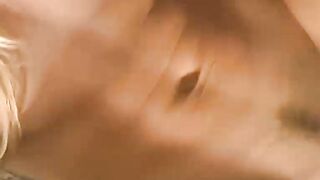 Blonde Alice Amateur Housewife LOVES cum on her face v1