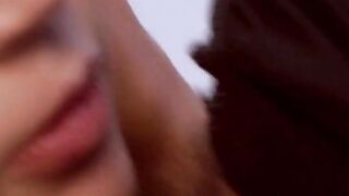 Pigtailed sexy tasting lollipop and sperm