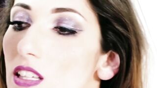 Ballerina loves 2 loads on her face