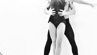 Ballerina loves 2 loads on her face
