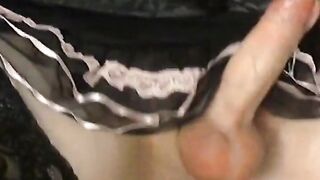 Multiple Orgasms: Amateur Crossdresser Cums Hard