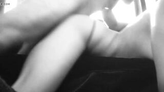 Big dick nailed! a loud whore in the car