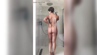 British Hannah Brooks Wet Shower Wank