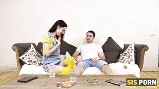 SIS. PORN. 19 Yo woman with red hair looks fragile but stepbros