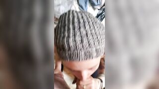 Ex-Ex-Wife Sucks Hard Cock and Gets a Long Facial