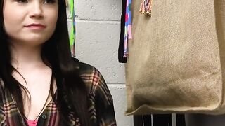 Chesty teen busted with stolen goods in her top