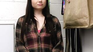 Chesty teen busted with stolen goods in her top