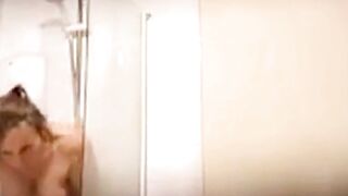 Intimate bathroom footage of my stepmom