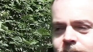 BBW bitch offer oral sex inside 3 way outdoor