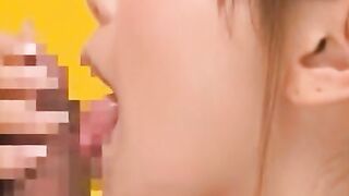 Japanese teen gets creamed on her super lovely face