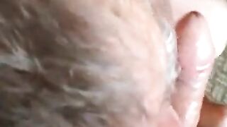 Older Guy Sucks Asian Cock