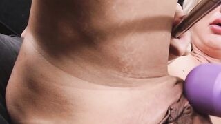 MILF skank fucking her vagina