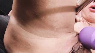 MILF skank fucking her vagina